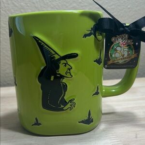 Rae Dunn Lime Green Bad Witch Mug “85”th Anniversary
